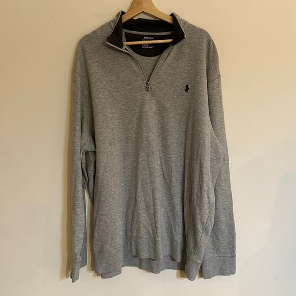 New Polo Performance Pullover sz XXL Grey Polo quarter zip pullover - Picture 2 of 7